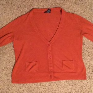 Orange cardigan